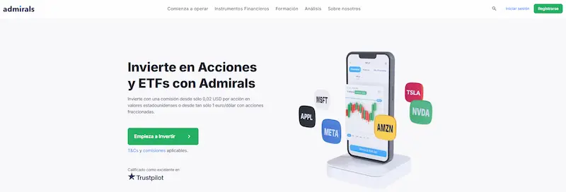 Web de Admirals (Admiral Markets)