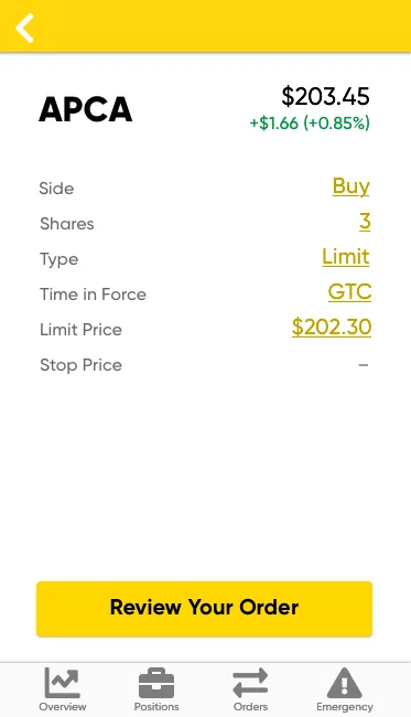 App Móvil de Alpaca Markets 1