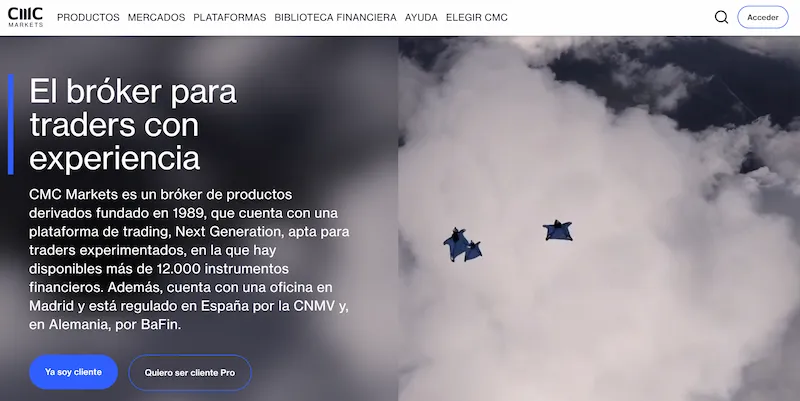 Web de CMC Markets