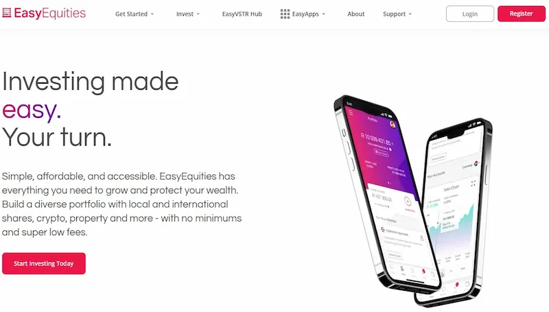 Web de EasyEquities