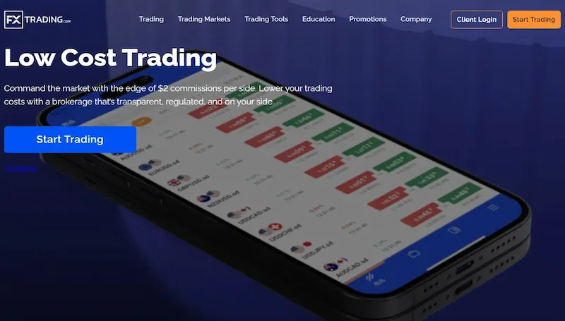 Web de FXTrading.com
