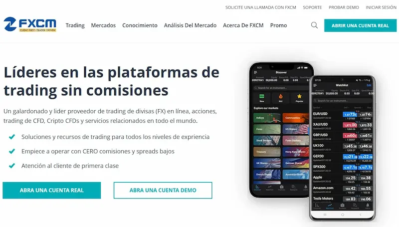 Web de FXCM